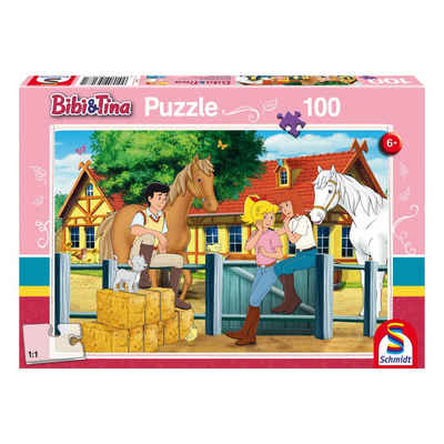 Schmidt Spiele Puzzle Bibi & Tina Auf dem Martinshof, 100 Puzzleteile