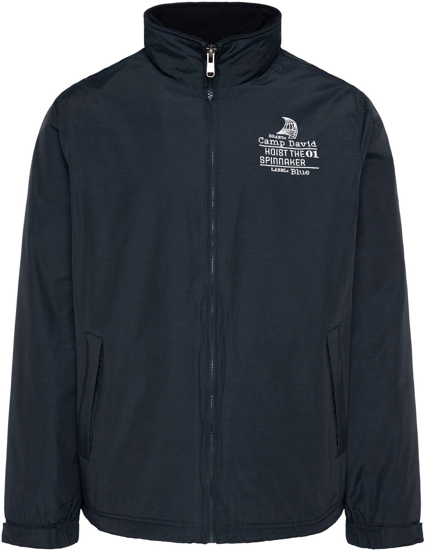 CAMP DAVID Windbreaker mit Logostickereien