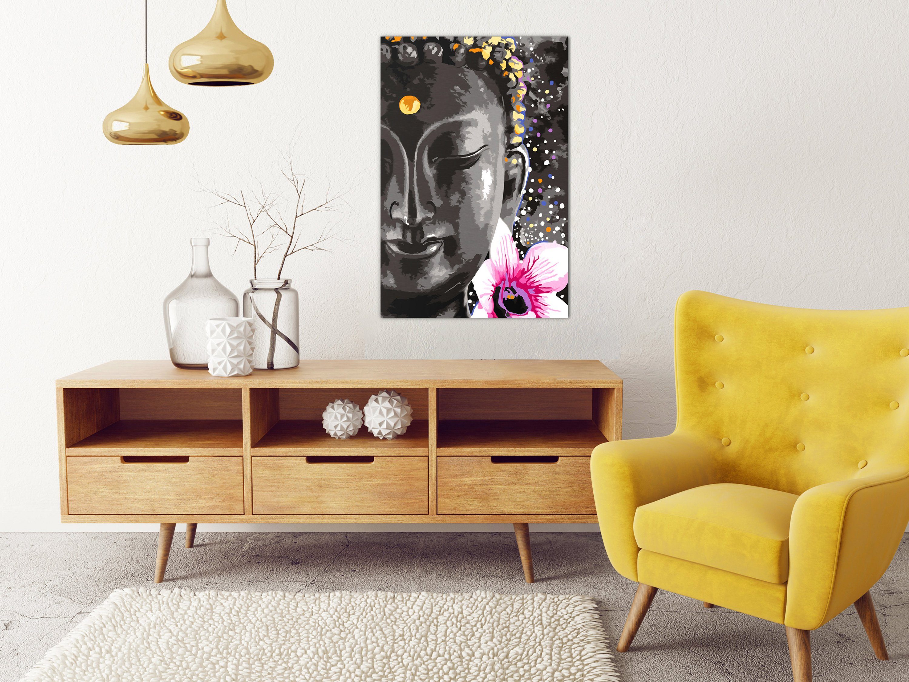 Thumbnail - Artgeist Malen nach Zahlen Buddha and Flower