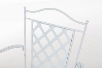 TPFGarden Gartenstuhl Athan - für Garten, Balkon, Terrasse - Farbe: weiß (Hochwertiger und stabiler Metallstuhl aus handgefertigtem Eisen, 1 St), Balkonstuhl, Bistrostuhl - Maße (TxBxH): 51 x 56 x 93cm