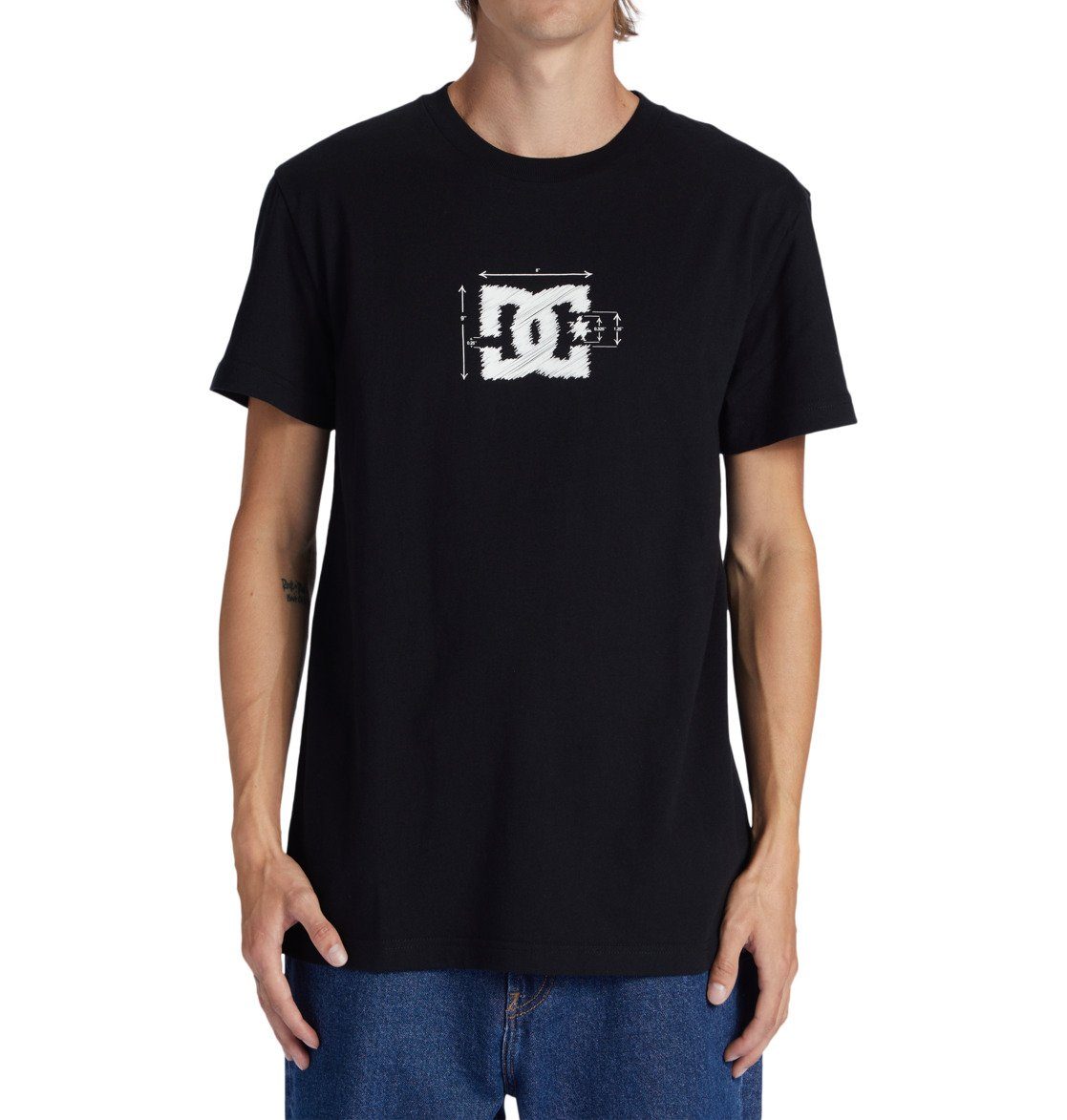 T-Shirt DC Shoes Pour Jeunes - Taille XL - Bleu - Coton - Occasion Très Bon état