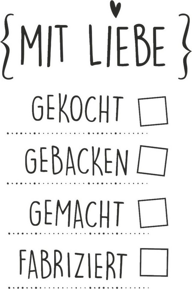 Thumbnail - Heyda Stempel Motivstempel ' Mit Liebe..' 3,5x5,3cm