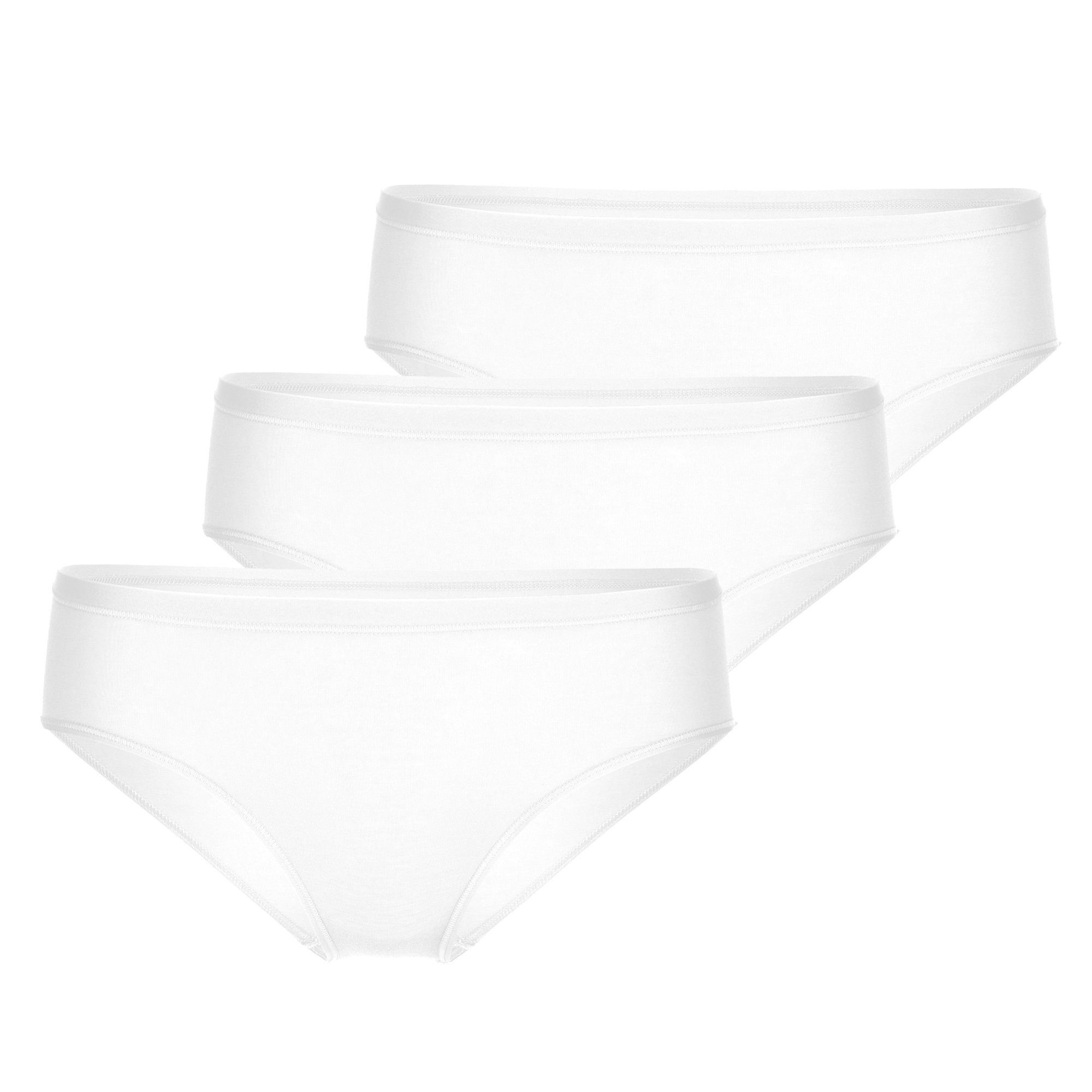 Slip Damen Slip 3er Pack Baumwolle