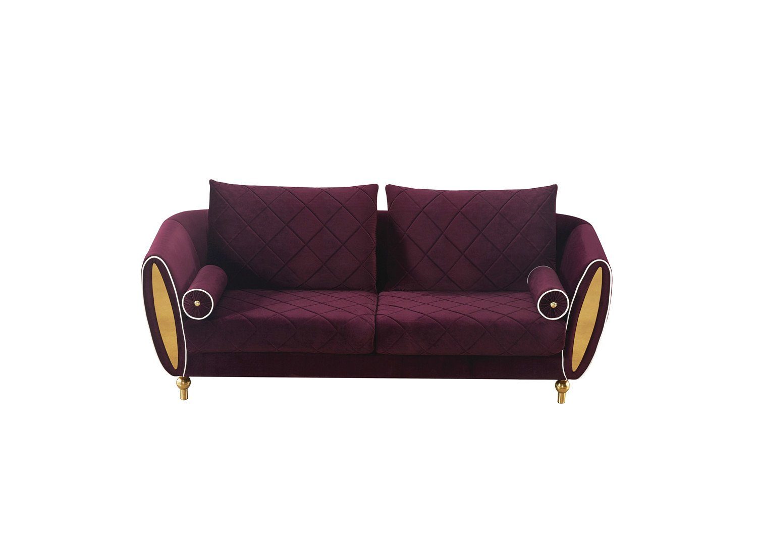 Neu Sofa Sitzer Sofas Couch Design Sofa Polster Metall JVmoebel Moderne 3 Sofa,