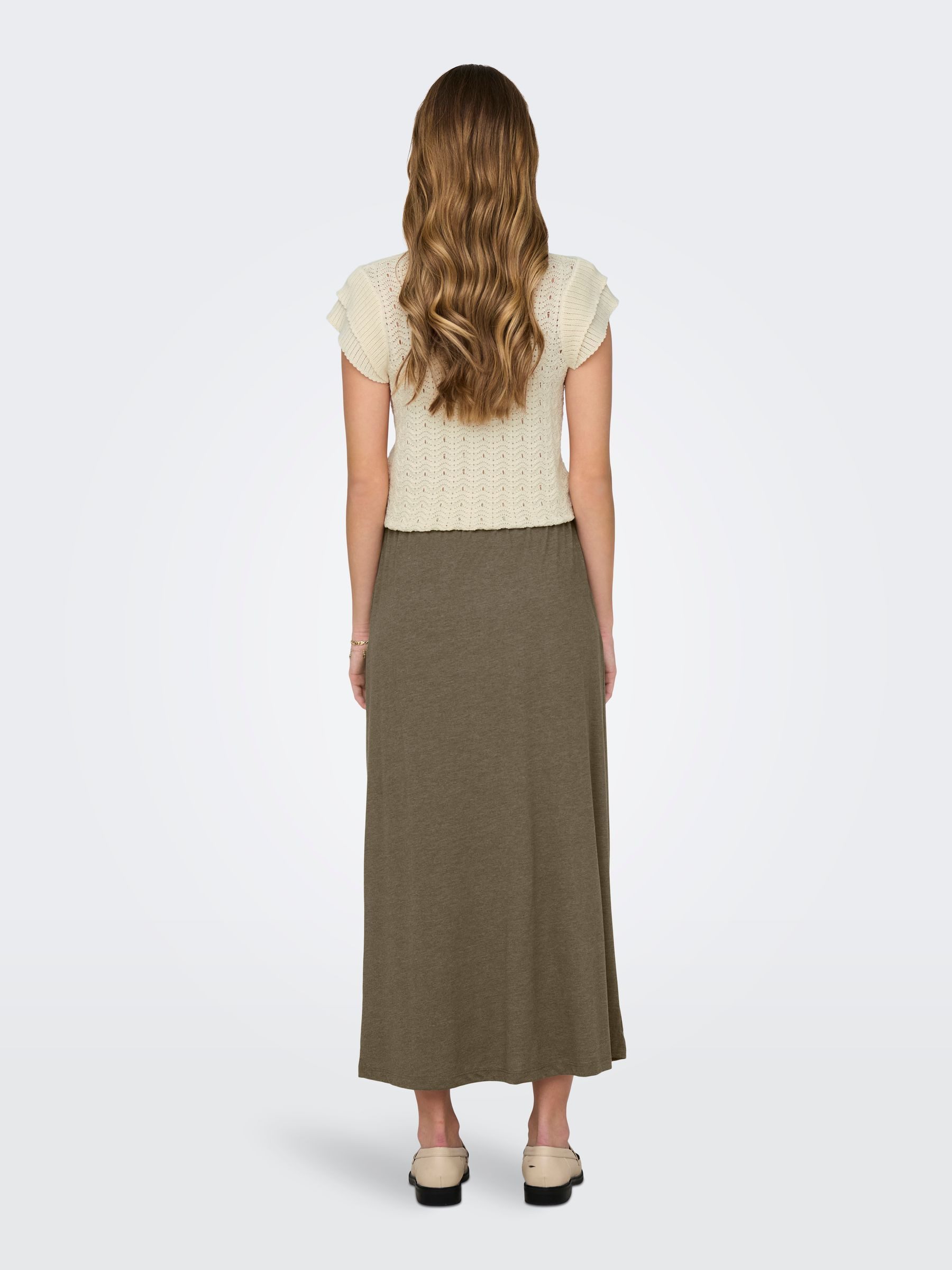 JACQUELINE de YONG Sommerrock Jersey Midirock günstig online kaufen