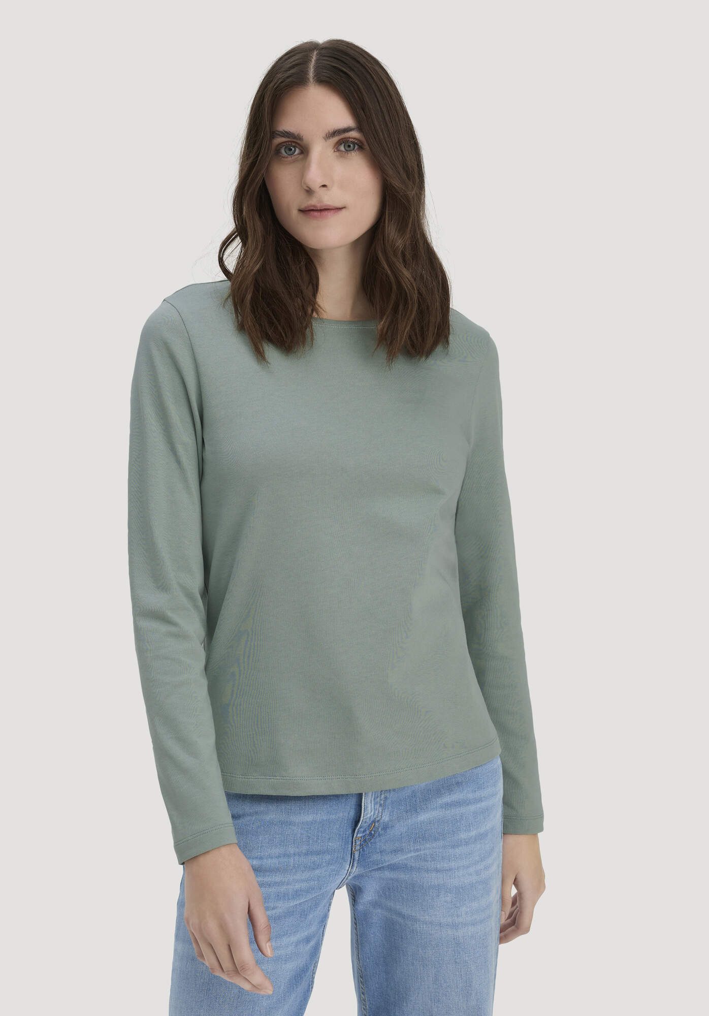 Hessnatur T-Shirt Langarm Regular aus reiner Bio-Baumwolle (1-tlg)
