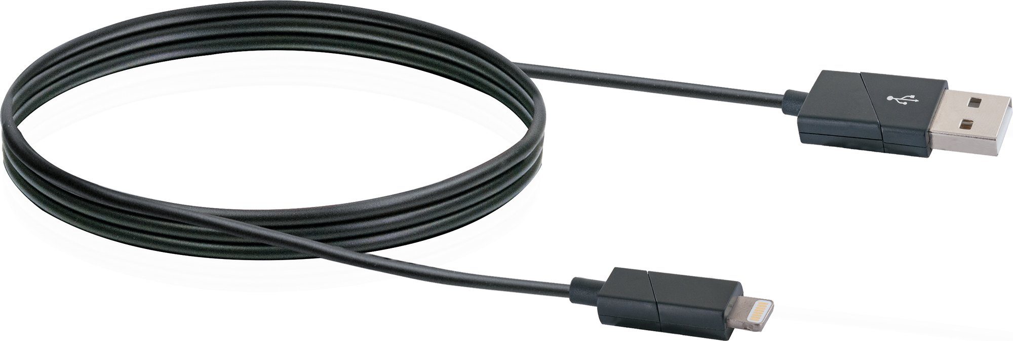 Schwaiger LKW120L 533 Smartphone-Kabel, USB 2.0 A Stecker, Apple® Lightning Stecker, (120 cm), universal einsetzbar