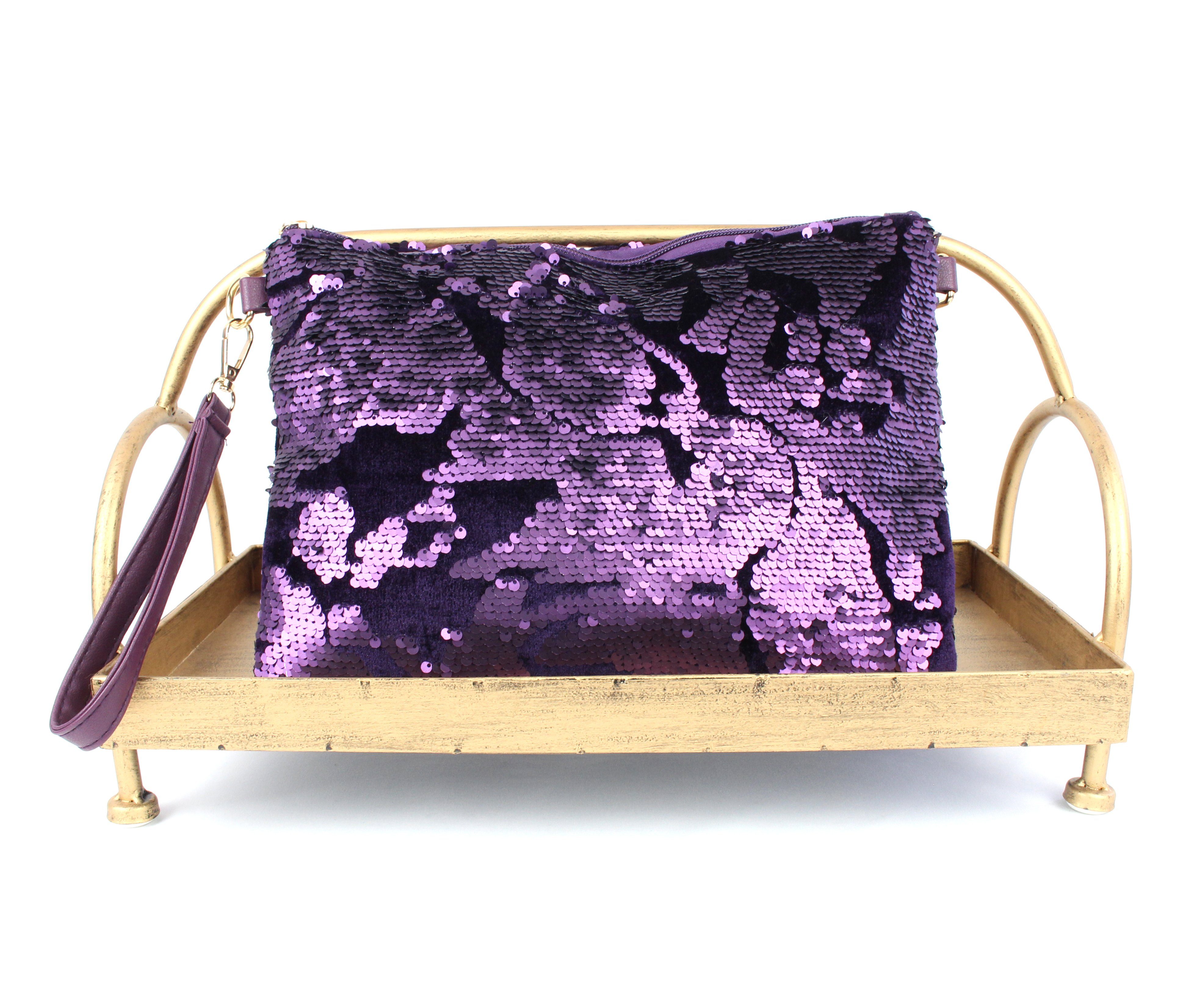 ZEBRO Clutch Pailletten-Clutch