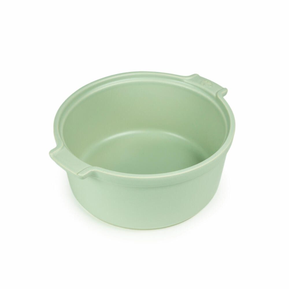 PEUGEOT Auflaufform Keramik Soufflé Topf APPOLIA 22cm Rund Salbeigrün Spülmaschinenfest