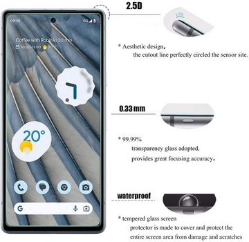 MSM 2X Schutzglas (Display + Kamera) für Google Pixel 7A Panzerfolie, Displayschutzglas