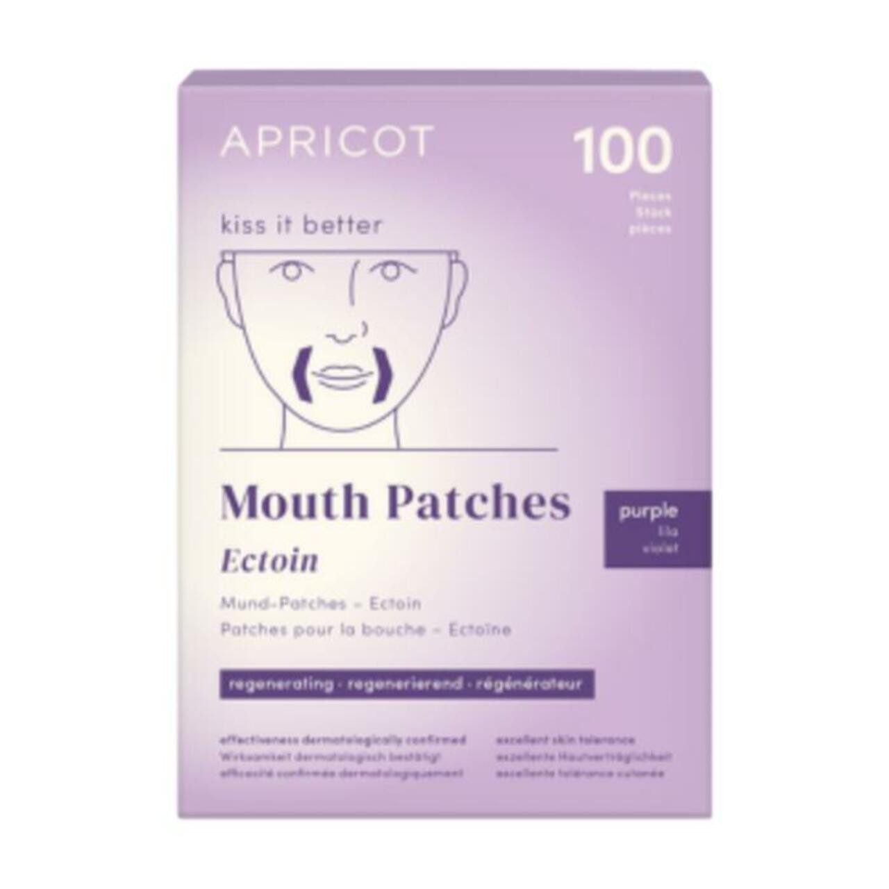 Apricot Gesichtsmaske Mouth Patches Ectoin "kiss it better", 1-tlg., für Alle Hauttypen