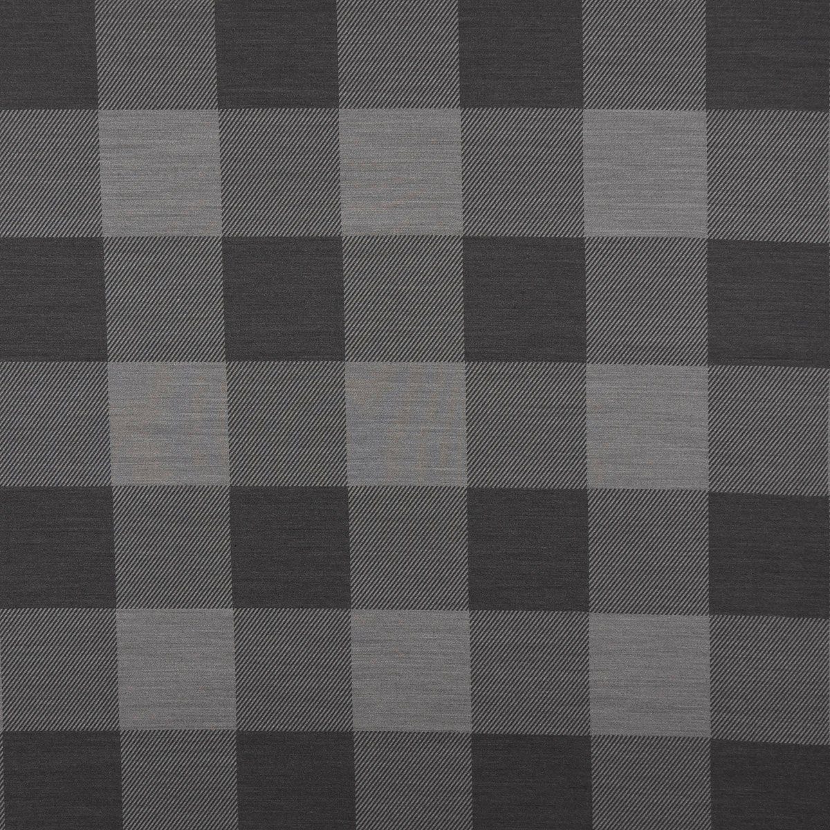 SCHÖNER LEBEN. Stoff Dekostoff Meterware Landhausstoff Plaidstoff Wendestoff grau 140cm, pflegeleicht,doubleface