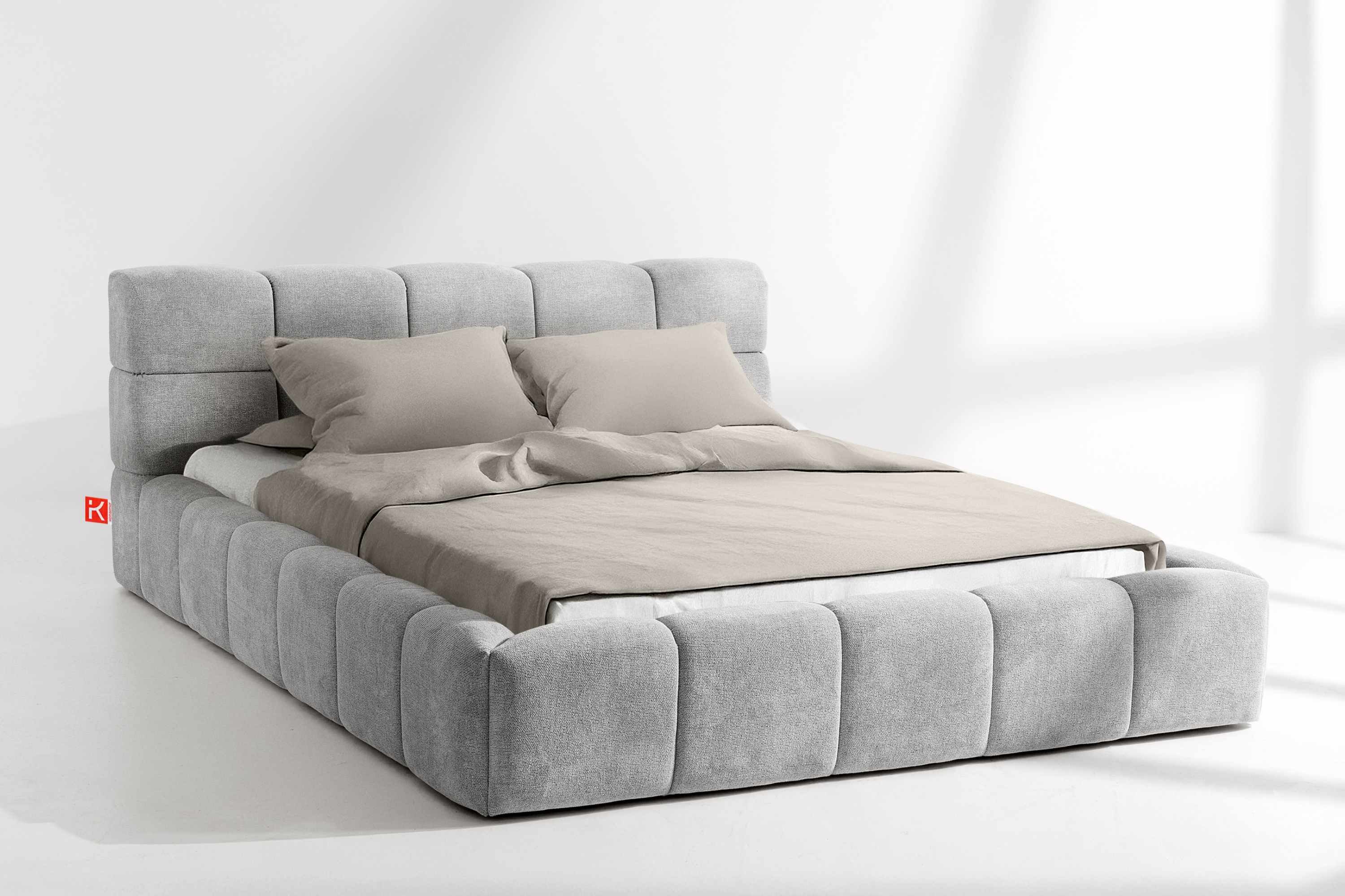 KONSIMO® Polsterbett Doppelbett AERI mit Stauraum, ohne Matratze, hergestel günstig online kaufen