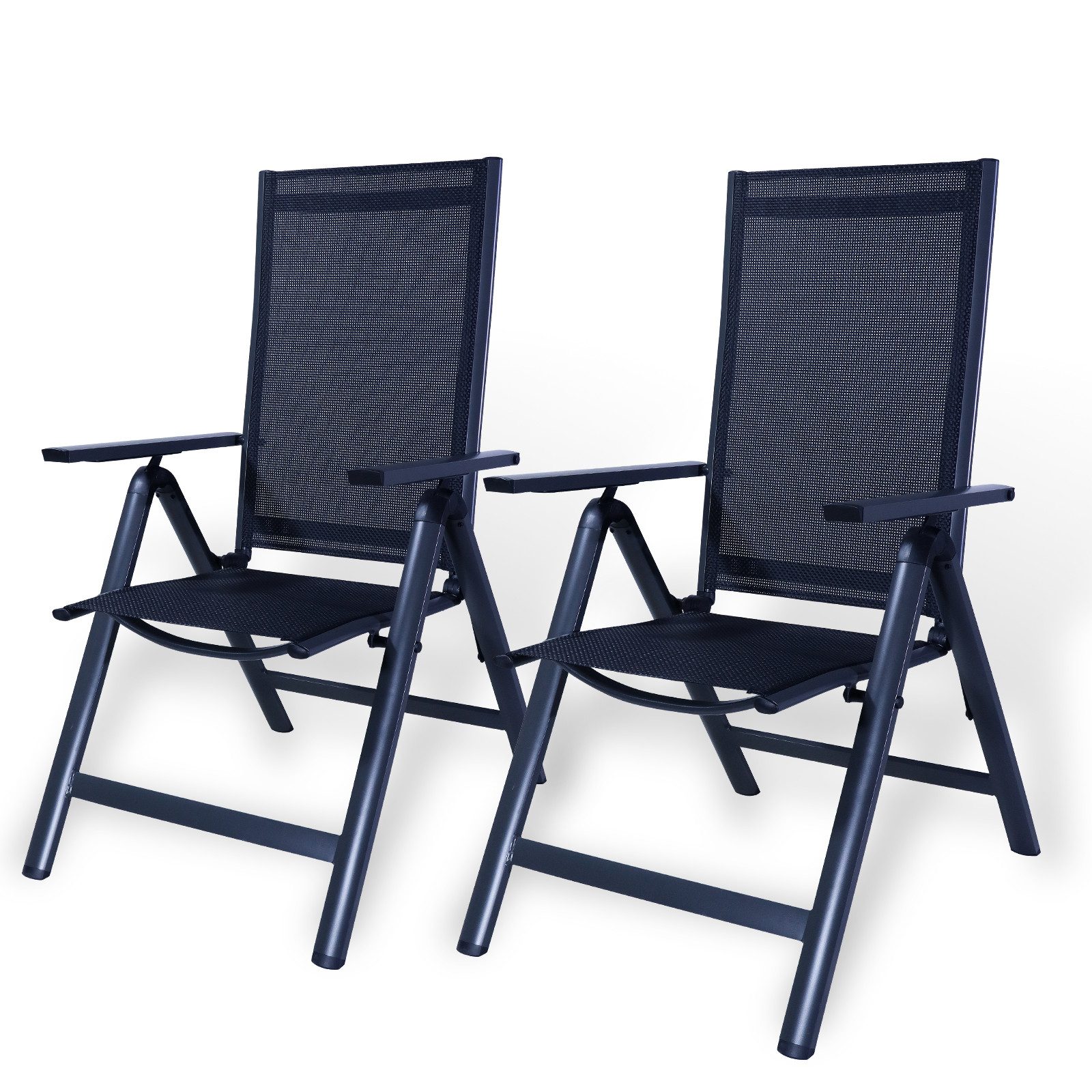 CCLIFE Klappstuhl Gartenstühle Klappstuhl Aluminium Gartenmöbel Set, 2er Se günstig online kaufen