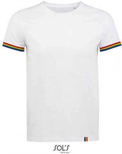 SOLS Rundhalsshirt Herren Shirt Men´s Short Sleeve T-Shirt Rainbow