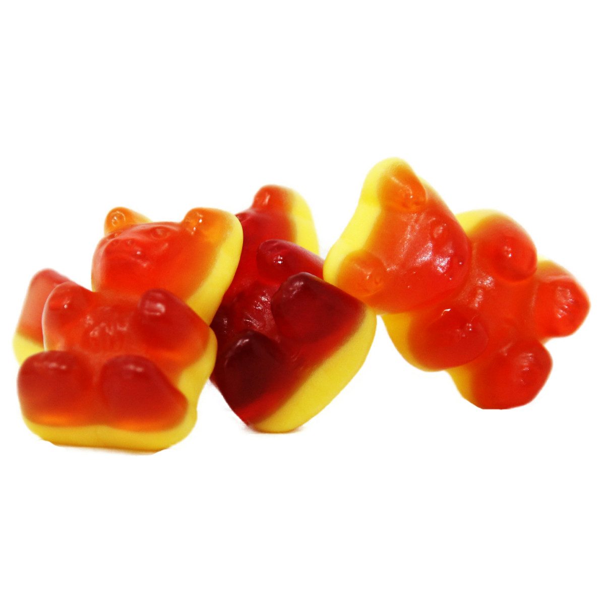 Fruchtgummi Bären & Co. Süßigkeit, Rote Grütze Bären mit Schaumboden Fruchtgummi als Dessert 175g