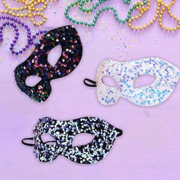 GelldG Verkleidungsmaske Maske für Frauen Spitzenmaske für Halloween Karneval Party Ball