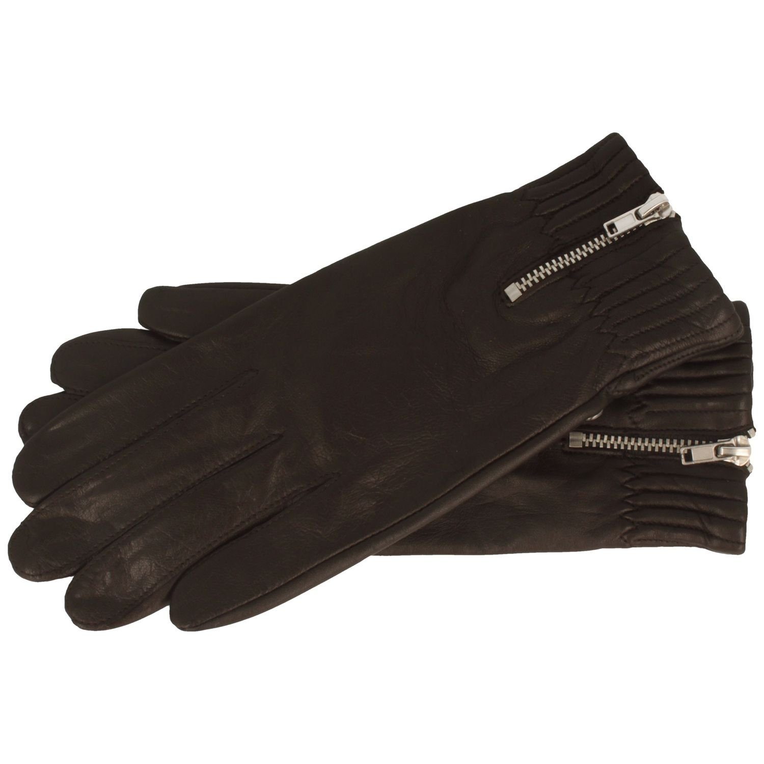 Roeckl Lederhandschuhe mit Reißverschluss