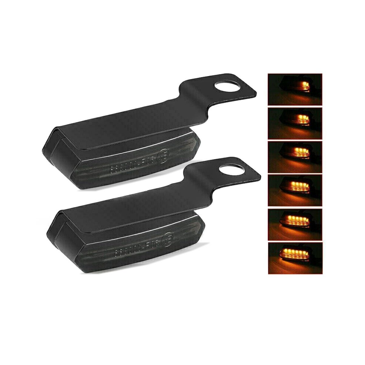 Lumitecs Blinker Lenkerblinker Motorrad / Lauflicht Blinker LED TS4 E-Prüfzeichen getön