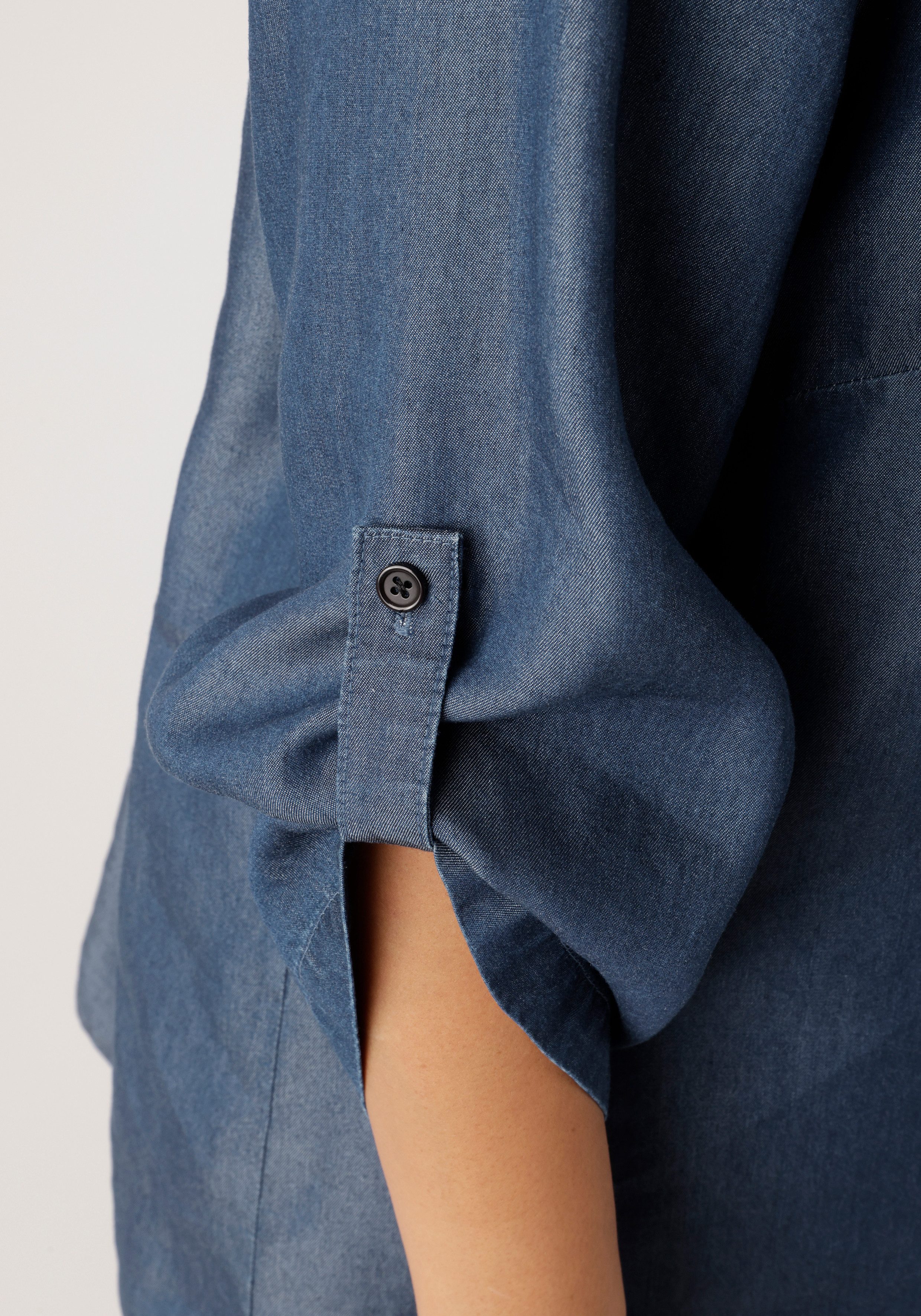 Aniston PLUS Jeansbluse aus weicher Lyocell Qualität - NEUE KOLLEKTION