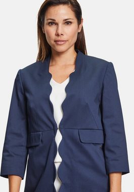 Betty&Co Longblazer mit Schmuckkanten Bogenkante