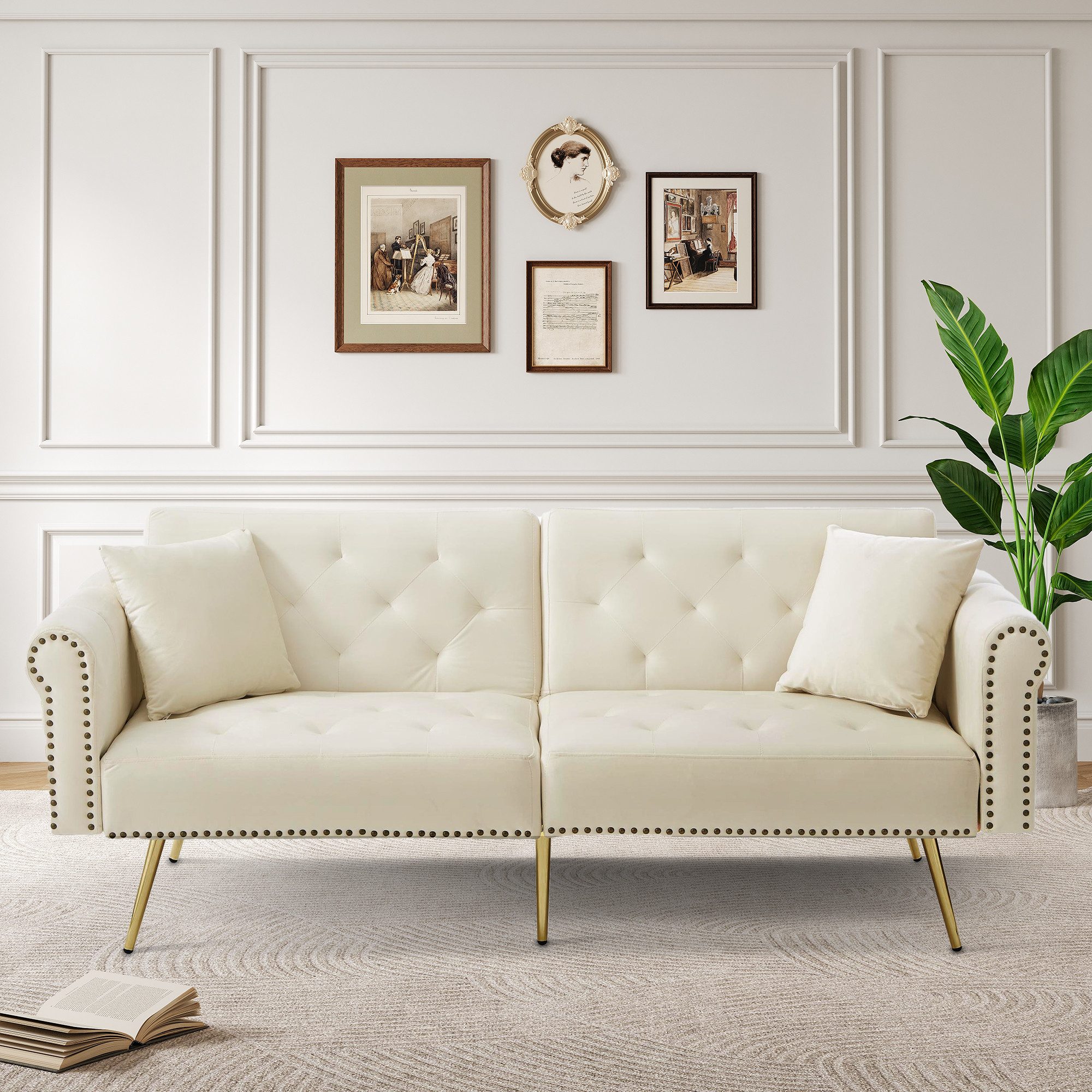 Merax Schlafsofa mit Bettfunktion, 1 Teile, günstig online kaufen