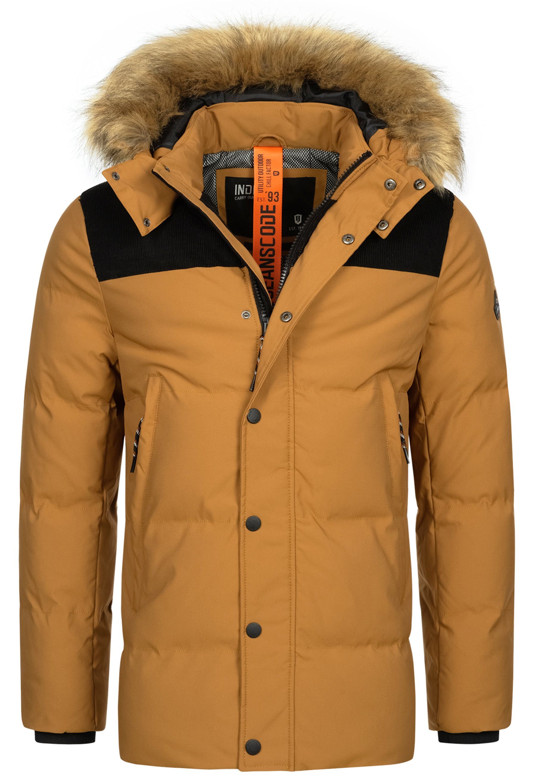 Indicode Winterjacke Hexyl Rubber