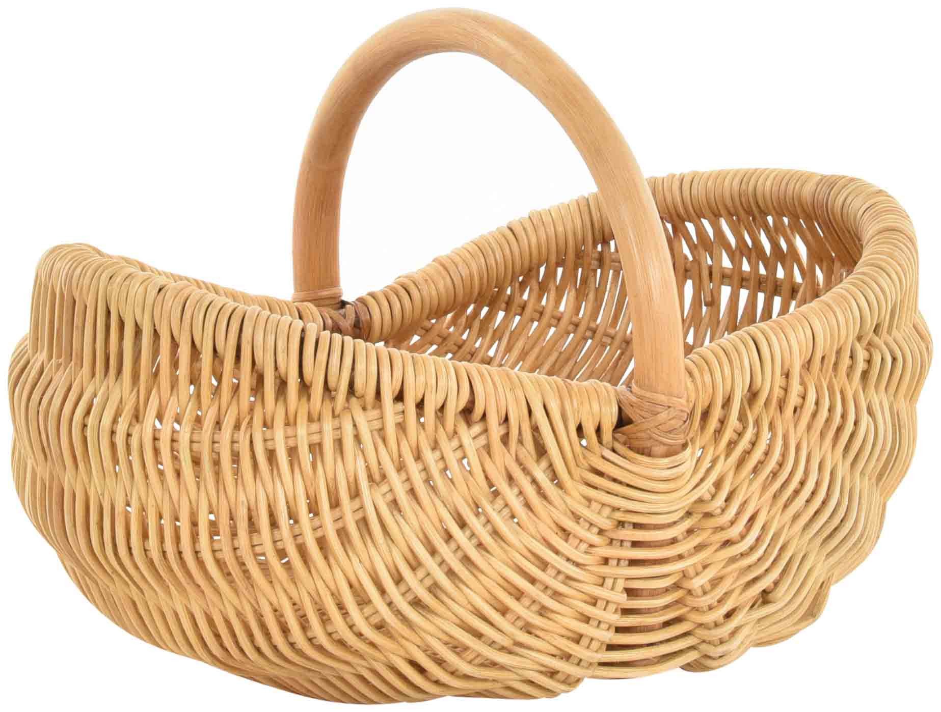 Krines Home Einkaufskorb Rattankorb mit Bügel günstig online kaufen