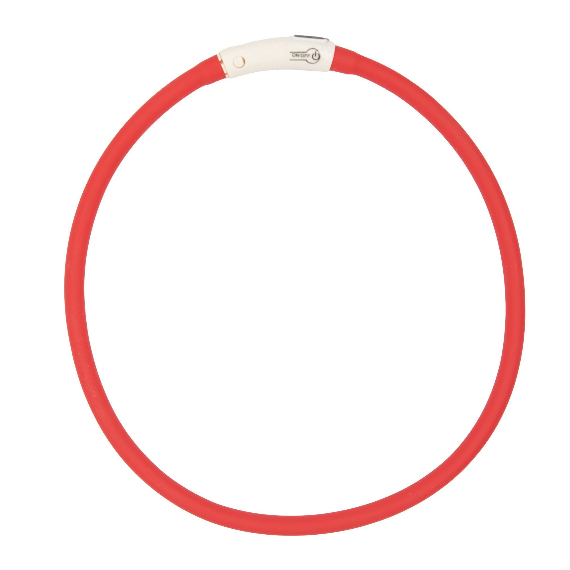 TSB Werk Tier-Halsband Hundehalsband LED Leuchthalsband Leuchtband, Wasserdicht, Kürzbar, Aufladbar, USB