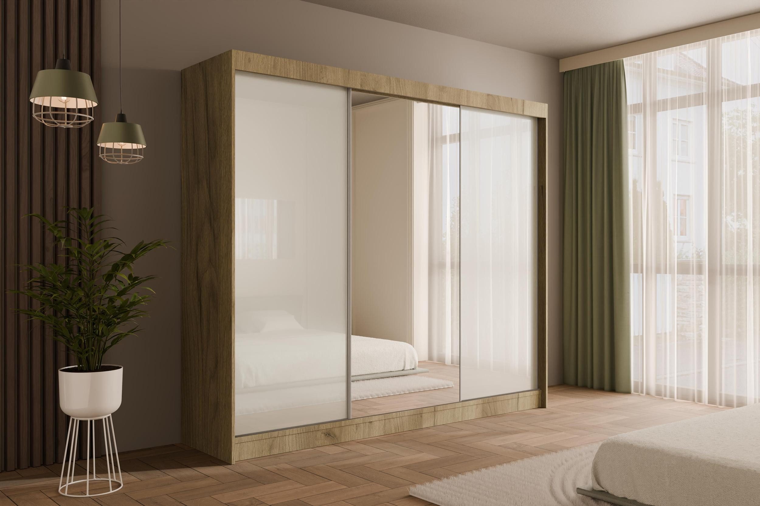 ALTDECOR Schiebetürenschrank VESLI (Kleiderschrank Garderobenschrank mit günstig online kaufen