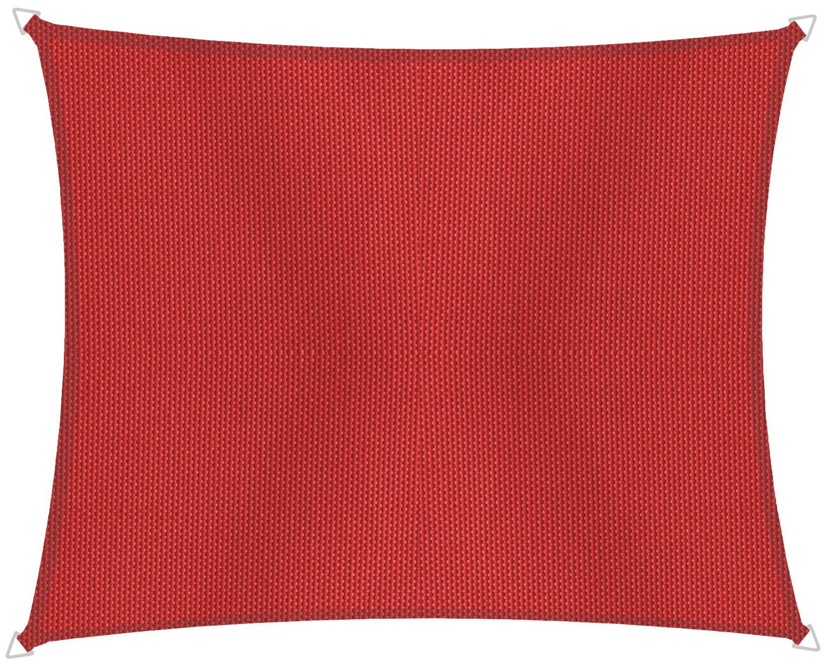 Windhager Sonnensegel Capri Rechteck, 4x5m, rot