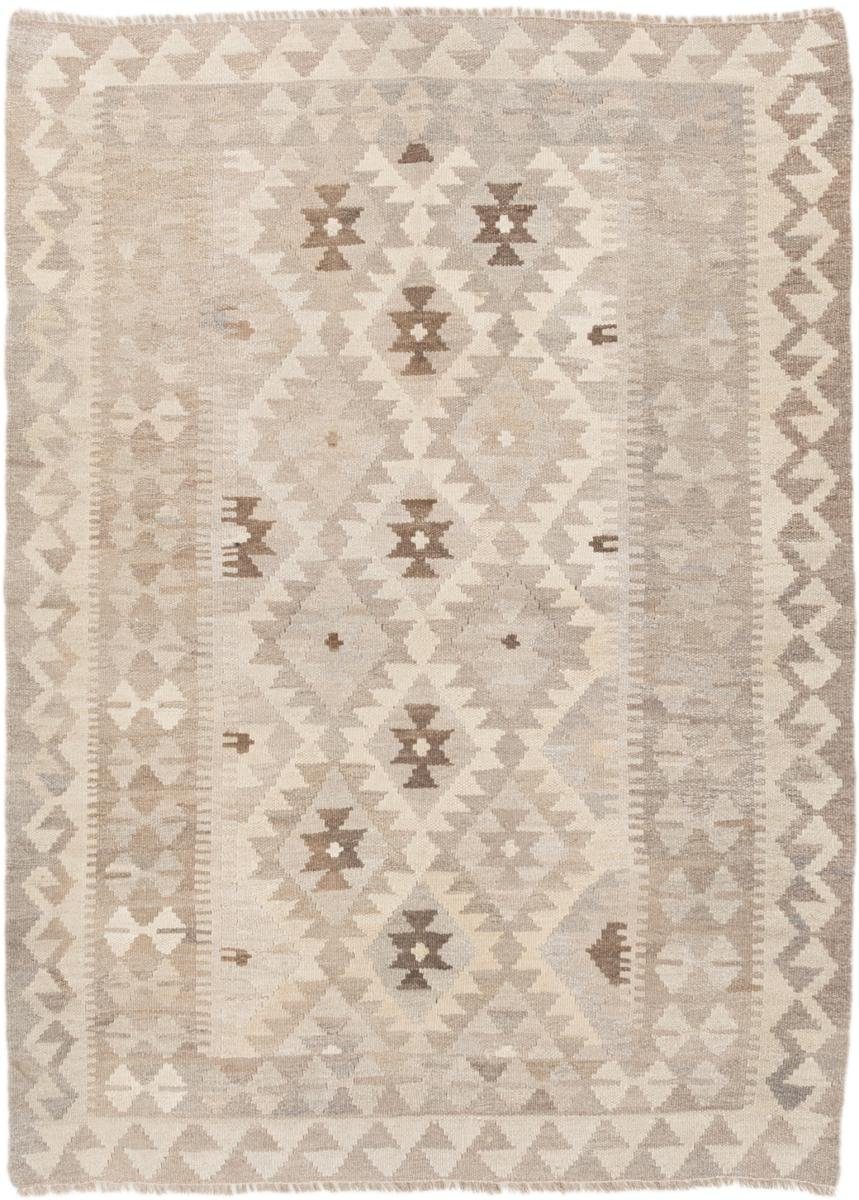 Moderner Trading, Handgewebter Orientteppich Orientteppich, Kelim Höhe: Nain 3 Afghan 105x145 rechteckig, mm Heritage