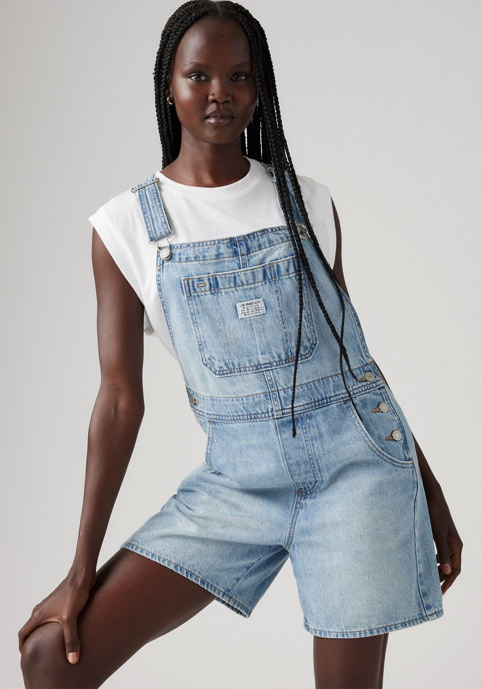 Levi's® Latzhose UTILITY SHORTALL Sommerhose im Five-Pocket Style günstig online kaufen