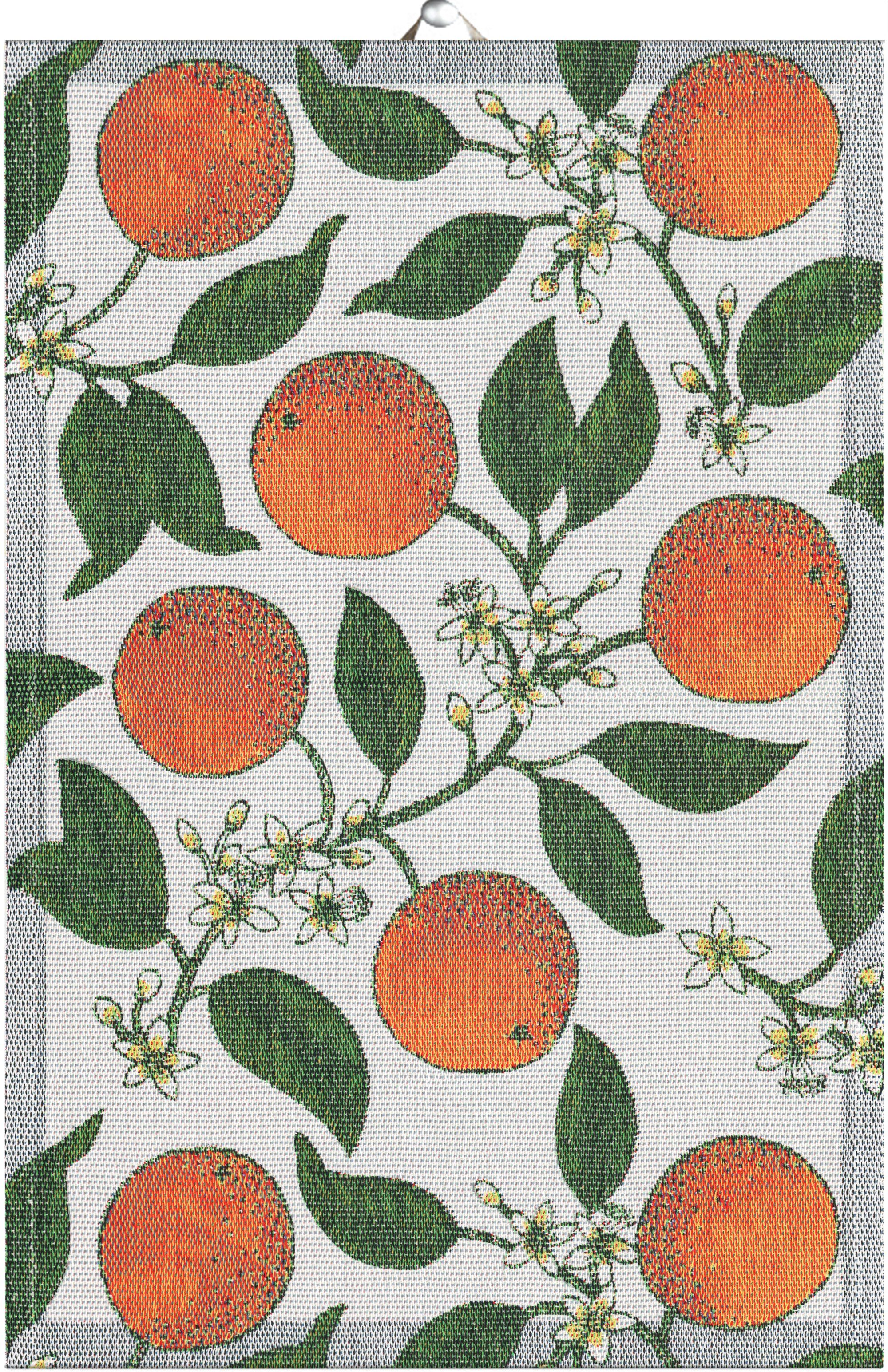 Ekelund Geschirrtuch Geschirrtuch Apelsiner 40x60 cm, (1-tlg., 1 x Geschirrtuch), Pixel gewebt (6-farbig)