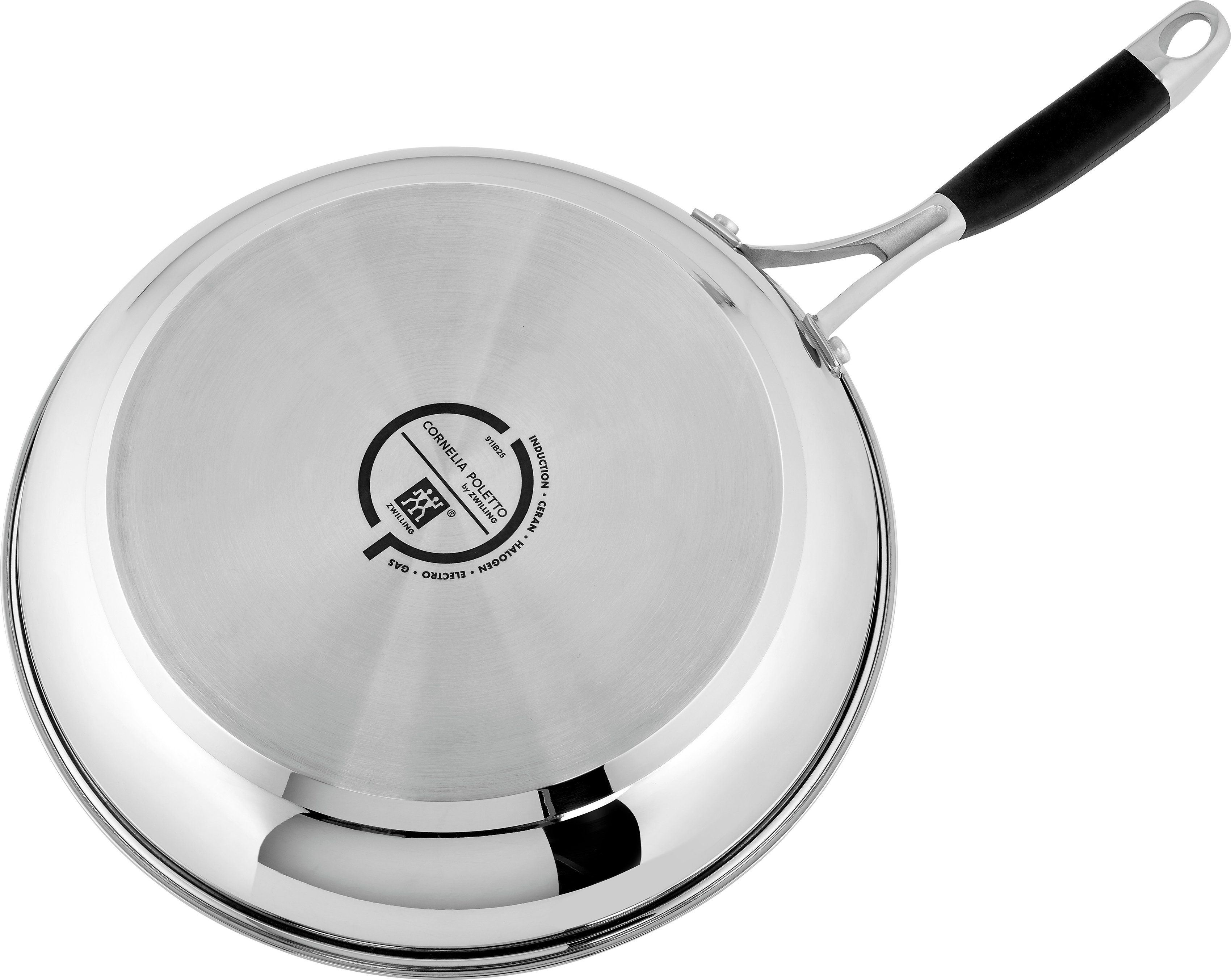 3-teiliges Antihaft Pfannen Set Edelstahl - 20/25/30 Cm Mit Sicheren Griffen