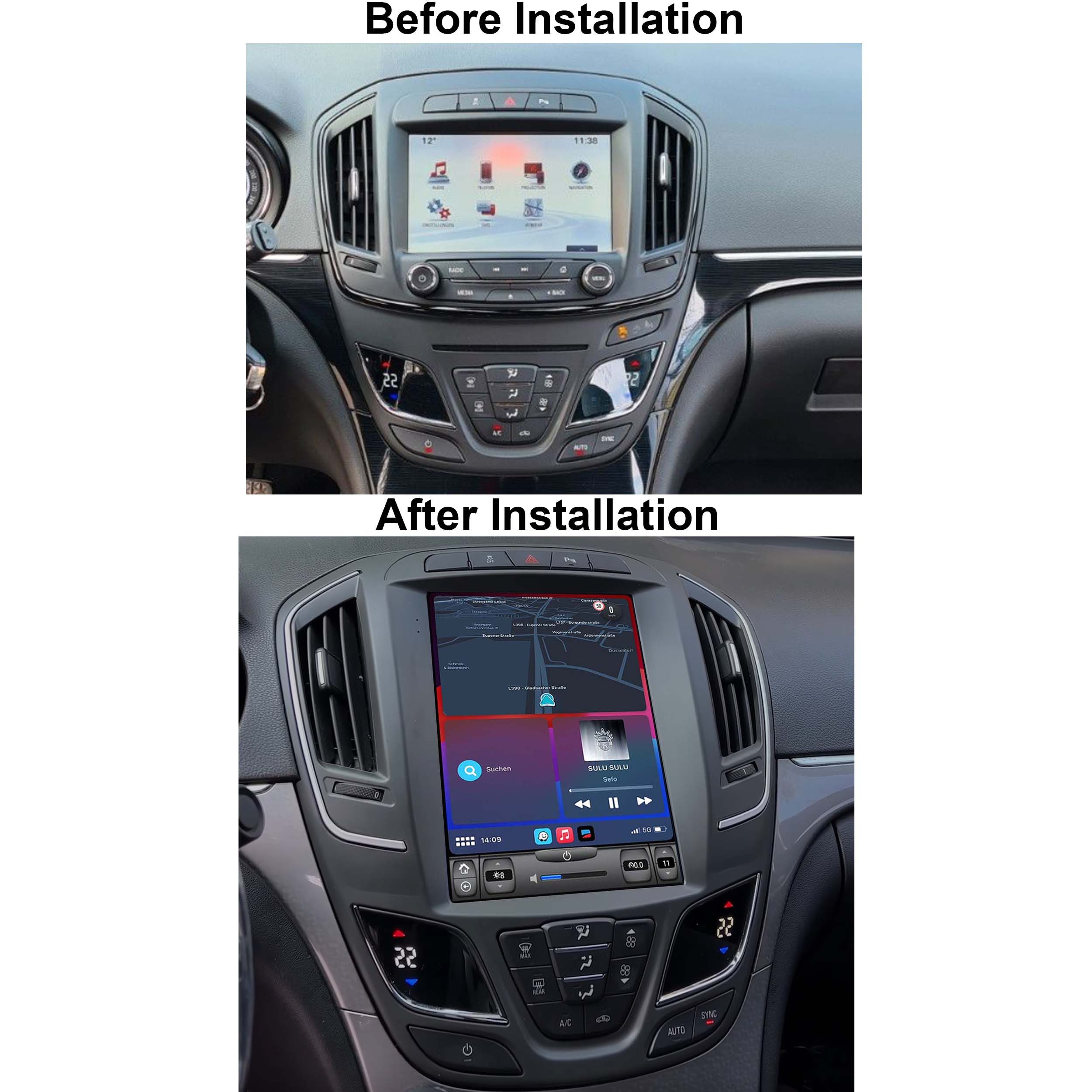 TAFFIO Für Opel Insignia A 14 -17 9.7" Touchscreen Android Autoradio Carplay Einbau-Navigationsgerät