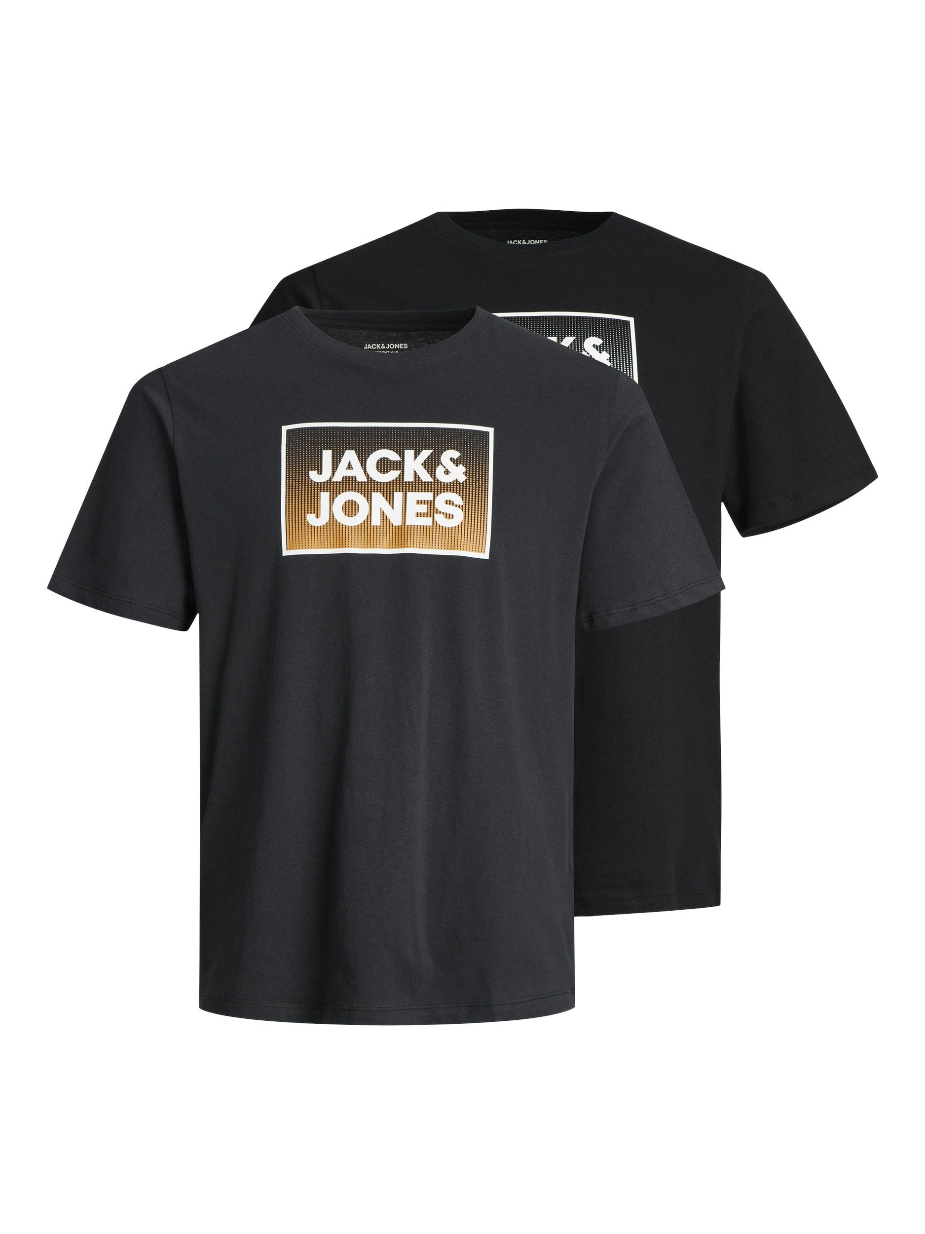 Jack & Jones Junior Kurzarmshirt JJSTEEL TEE SS JNR 2PK MP (Packung, 2-tlg)