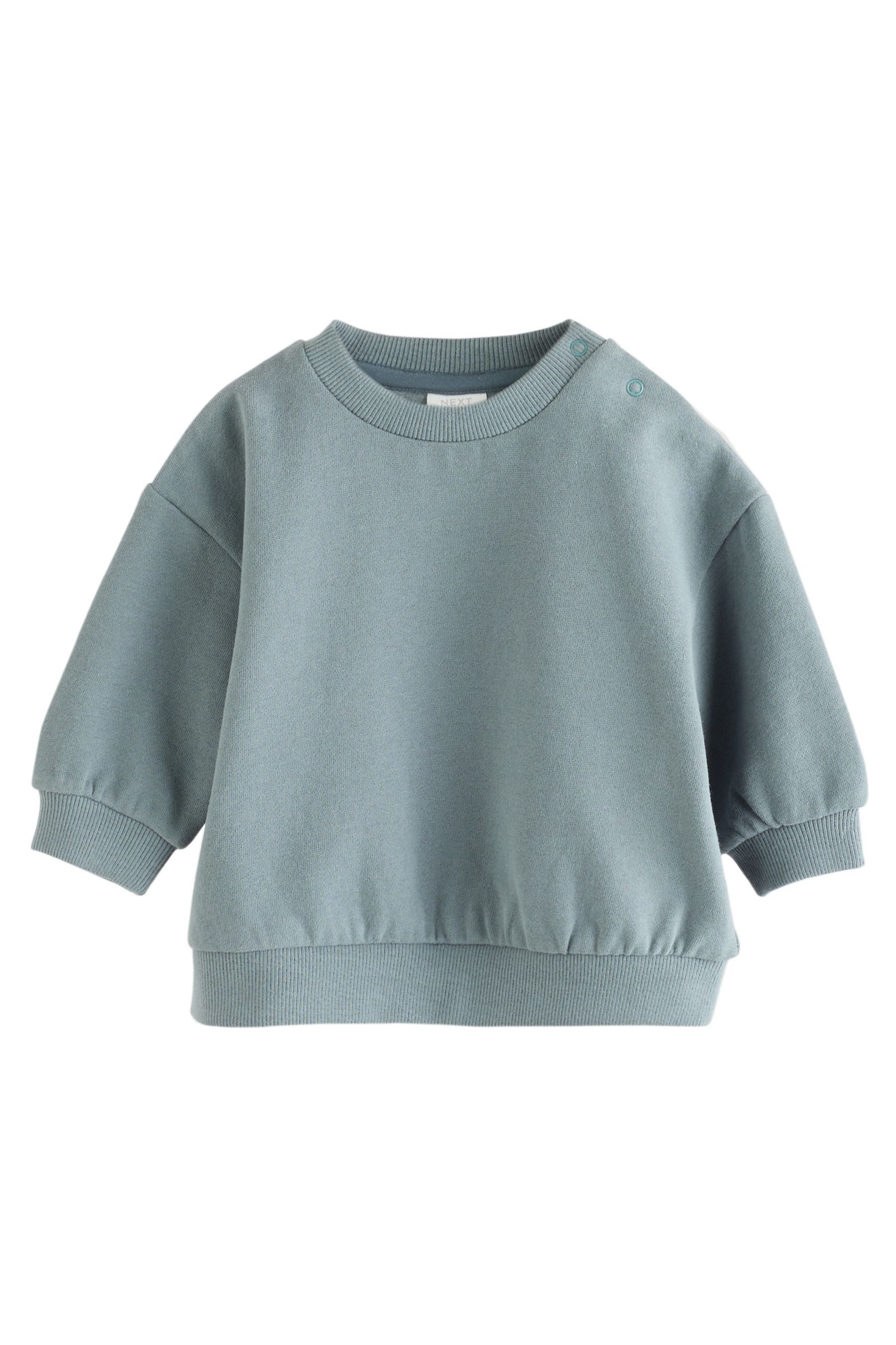 Next Langarmshirt & Leggings Baby Sweatshirt und Jogginghose im 6-teiligen Set (6-tlg) – Bild 2 von 5