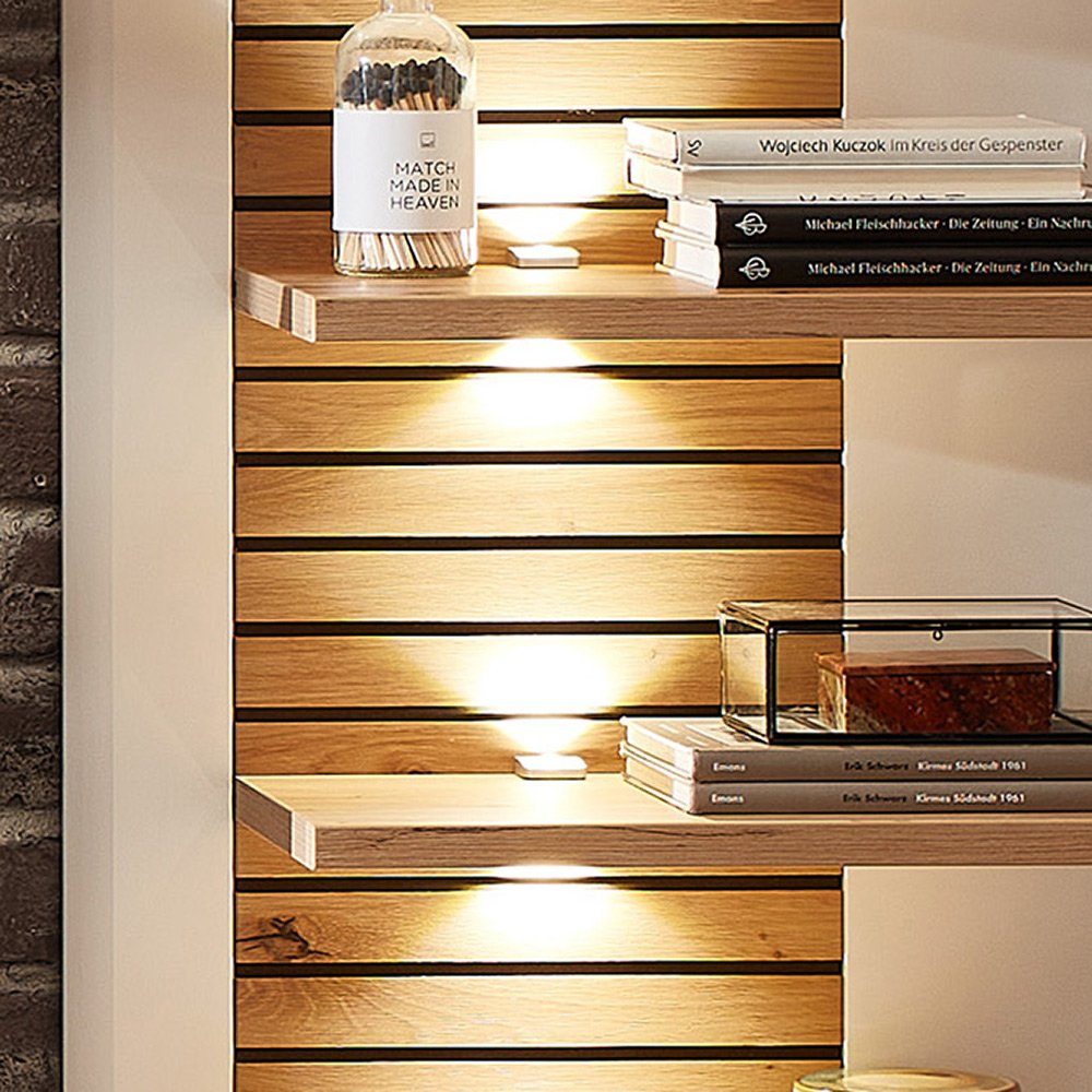Lomadox Wohnzimmer-Set FALLON-55, (Mega-Spar-Set, 5-St., 5-tlg), weiß mit E günstig online kaufen