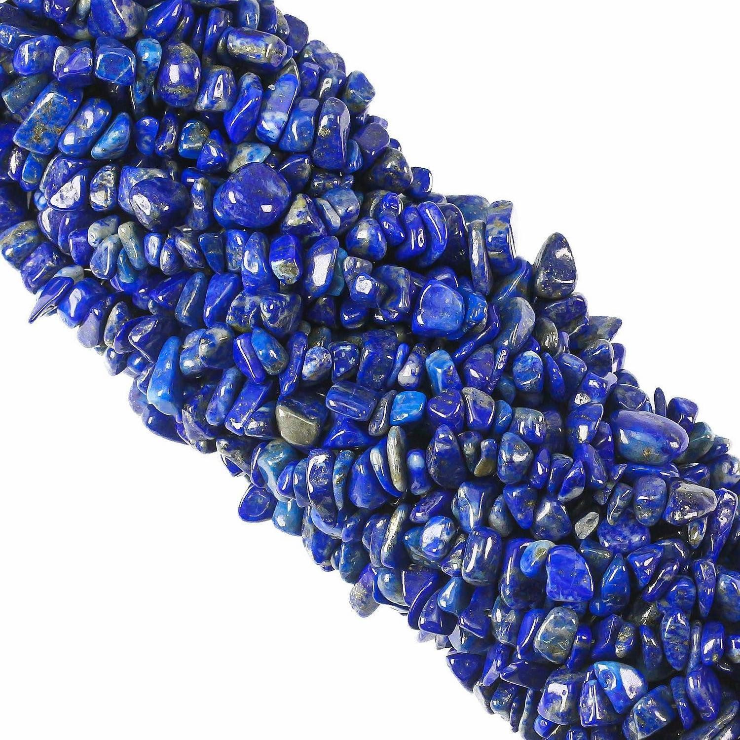 LuxusKollektion Bastelperlen Edelsteinperlen Lapislazuli 260 Stück 5-8mm, (260-tlg)