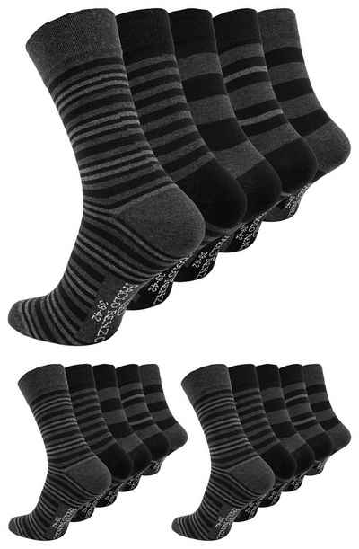 Paolo Renzo Businesssocken (15-Paar) Atmungsaktive Herren Business Socken aus hochwertiger Baumwolle