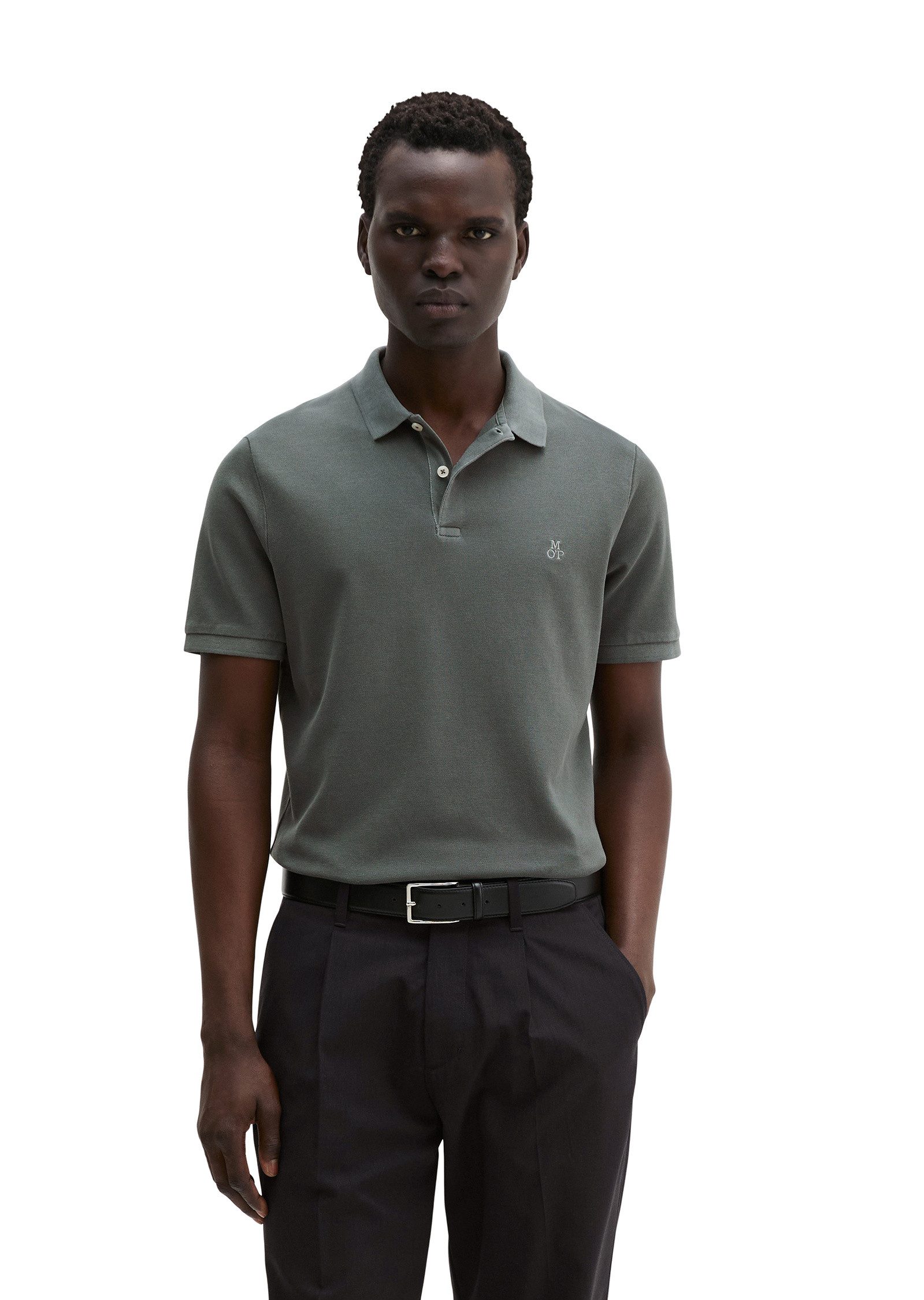 Poloshirt aus Organic Cotton-Stretch