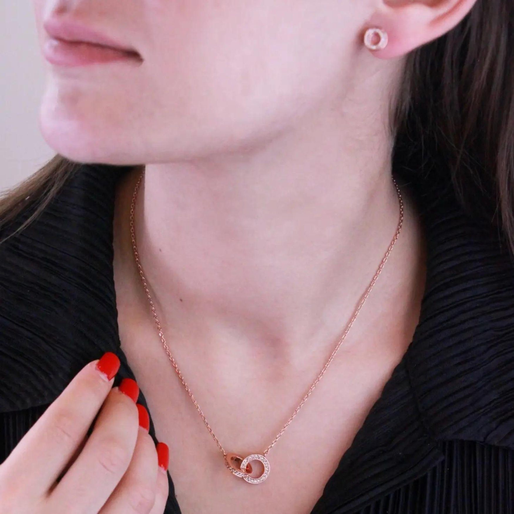 Ella Eisvogel Schmuckset Ophir Infinity Set (Zirkonia), 18 Karat