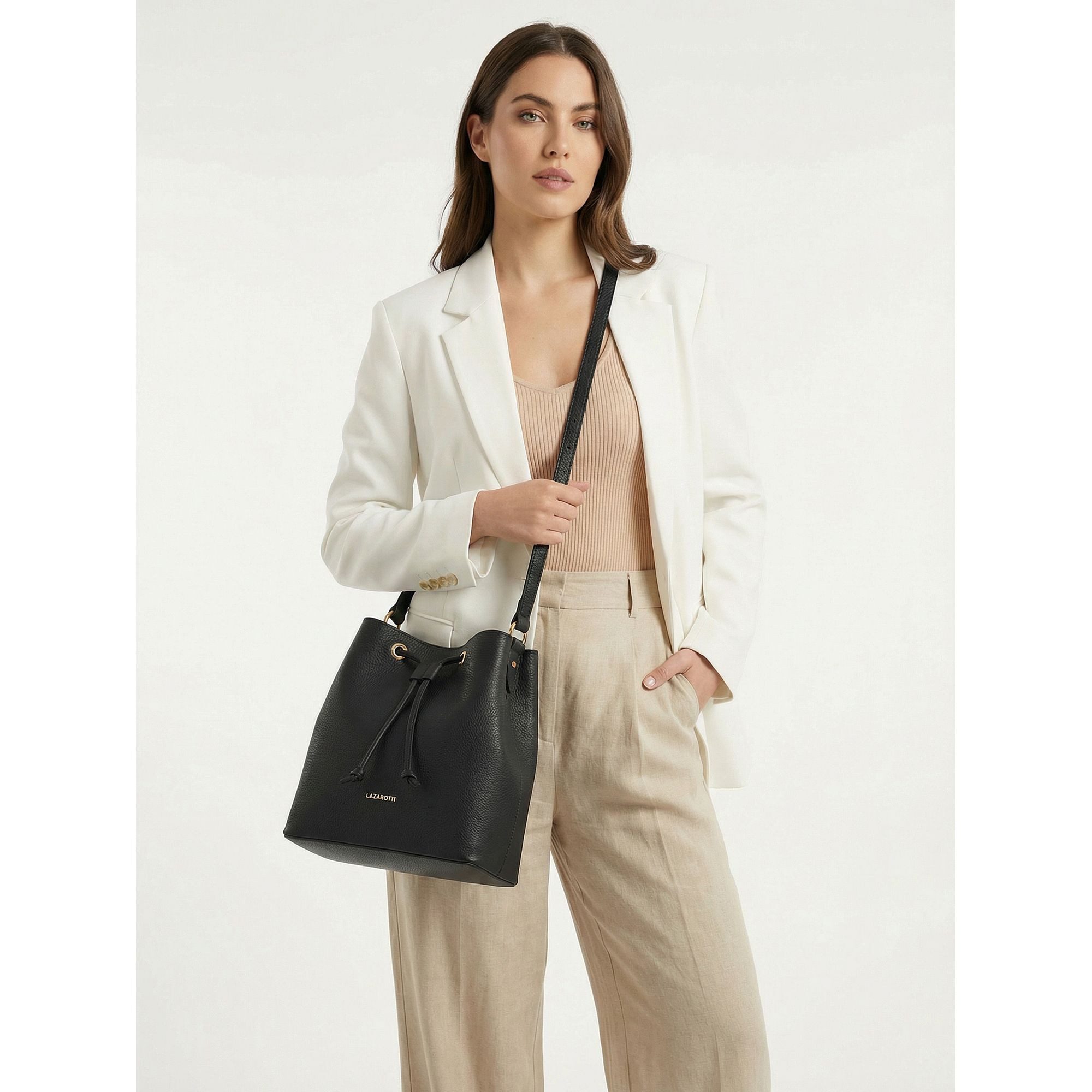 Lazarotti Beuteltasche Bologna Leather, Leder