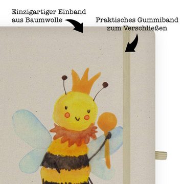 Mr. & Mrs. Panda Notizbuch Biene König - Transparent - Geschenk, Kladde, Hummel, Wespe, Schreibh Mr. & Mrs. Panda, Hochwertiger Druck