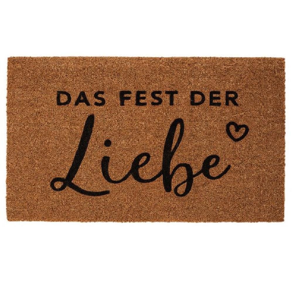 Eulenschnitt Fußmatte Kokos-Fußmatte Fest der Liebe (75x45cm)