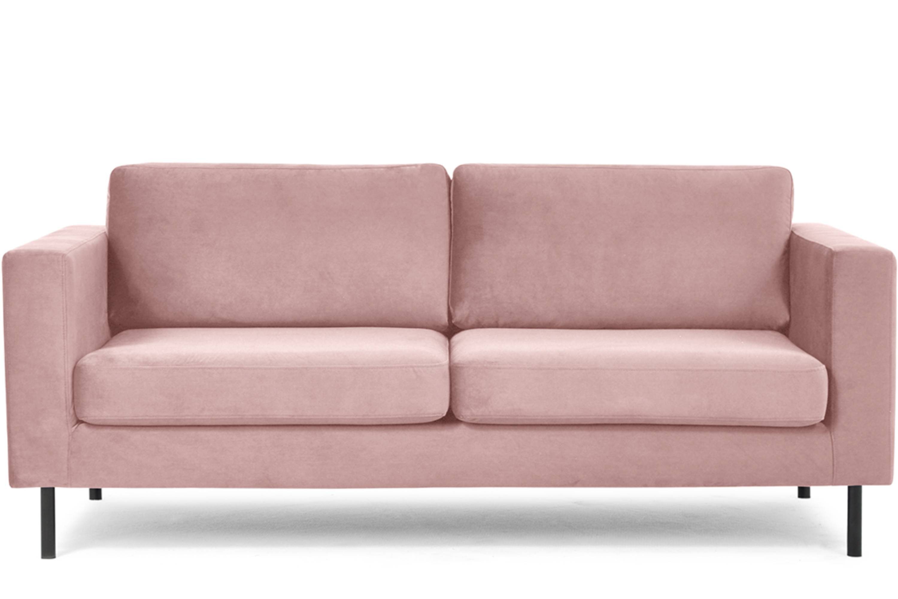 Konsimo 2,5-Sitzer TOZZI Sofa, hohe Beine, universelles Design rosa | rosa | rosa