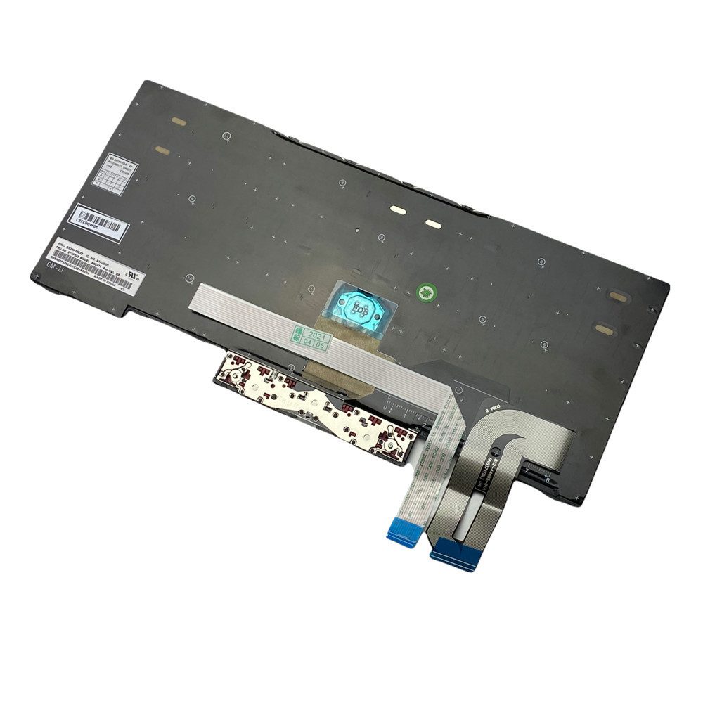 Trade-Shop Ersatz passend für Lenovo ThinkPad Edge E485 E495 T480S T490 T495 P43s Tastatur (Tastenbelegung: Deutsch, QWERTZ / Farbe: Schwarz / mit Trackpoint)