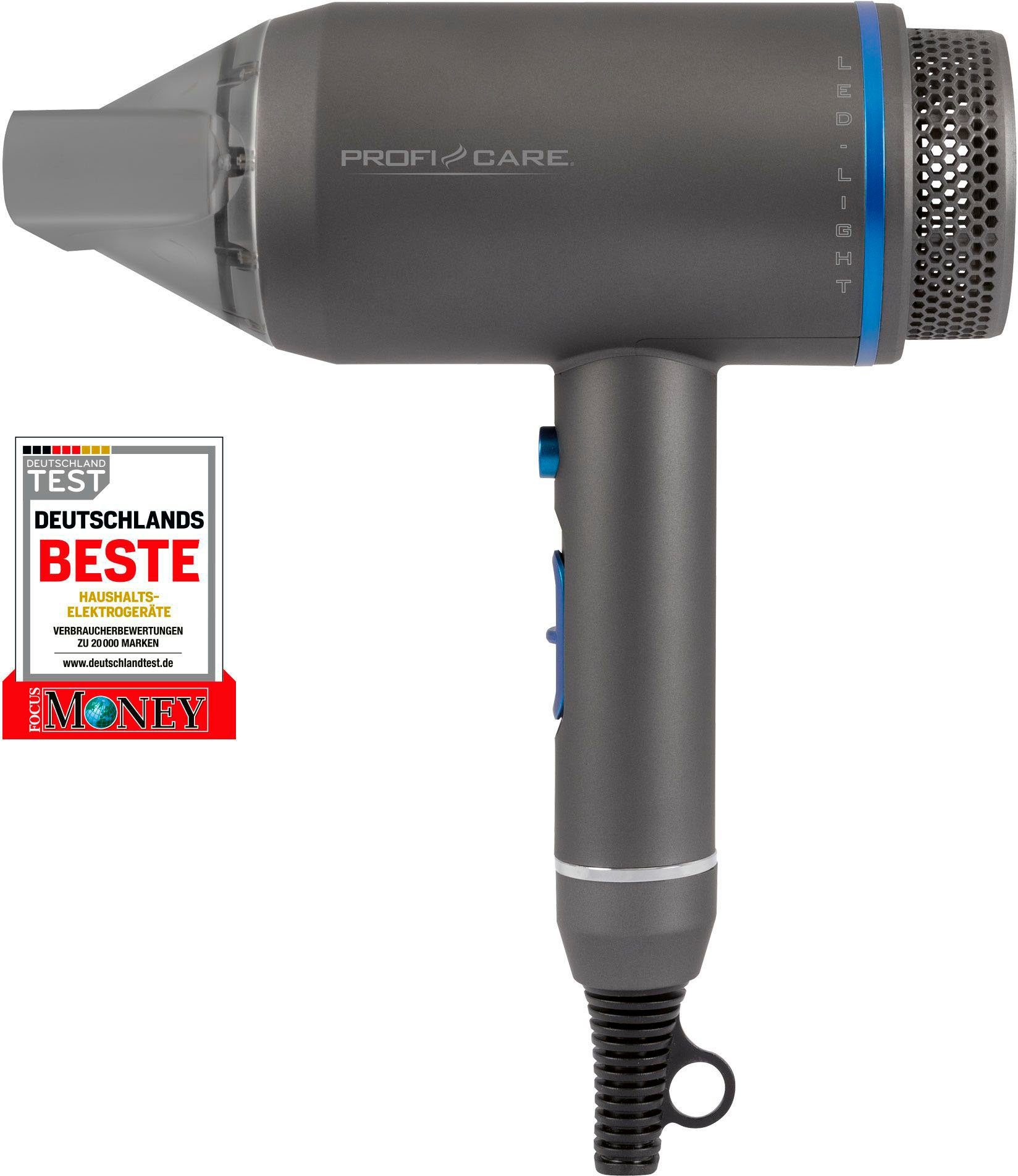 ProfiCare Haartrockner PC-HT 3082, W, 1800 LED-Beleuchtung