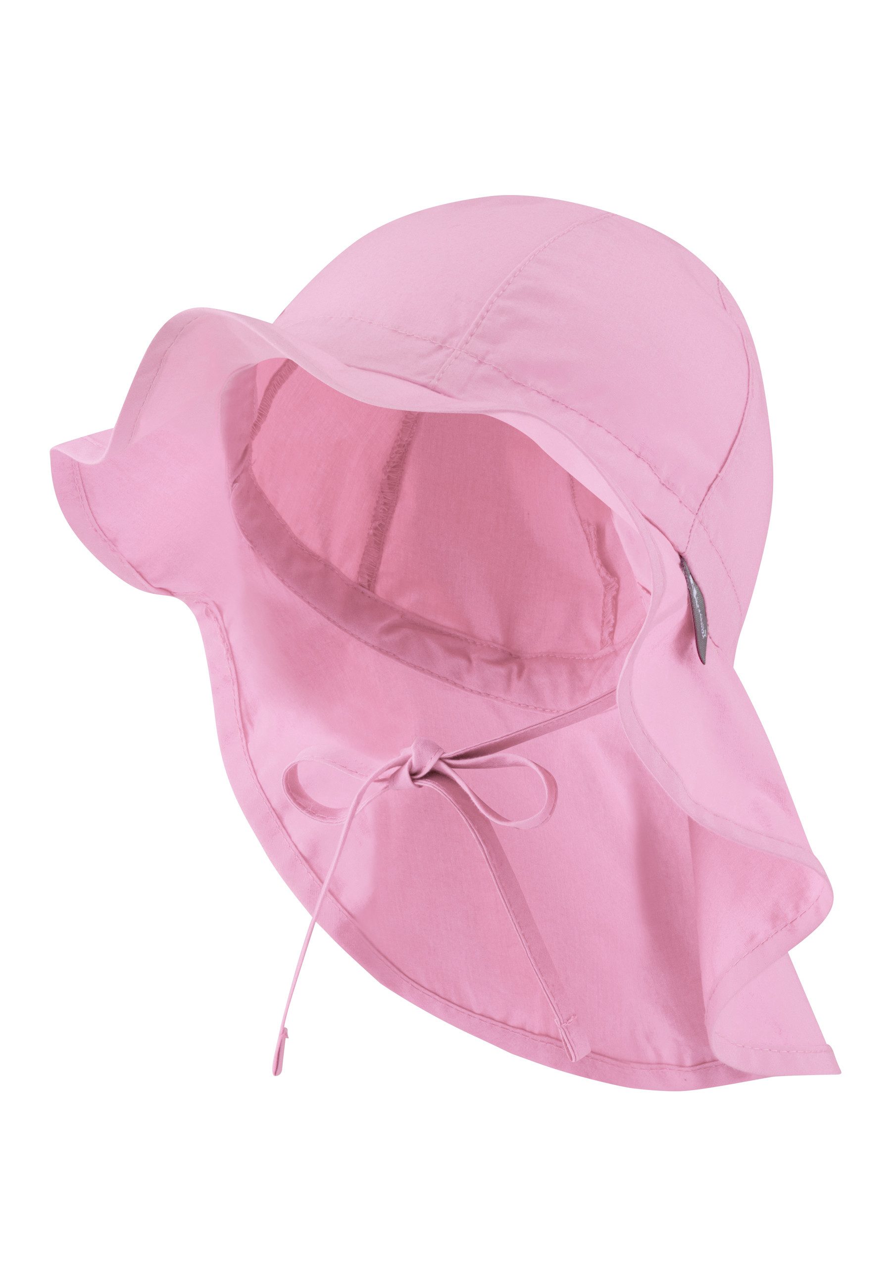 Sterntaler® Schirmmütze UV-Schutz 50+ Sonnenhut einfarbig (1-St) Mütze mit Nackenschutz und Größenregulierungsband